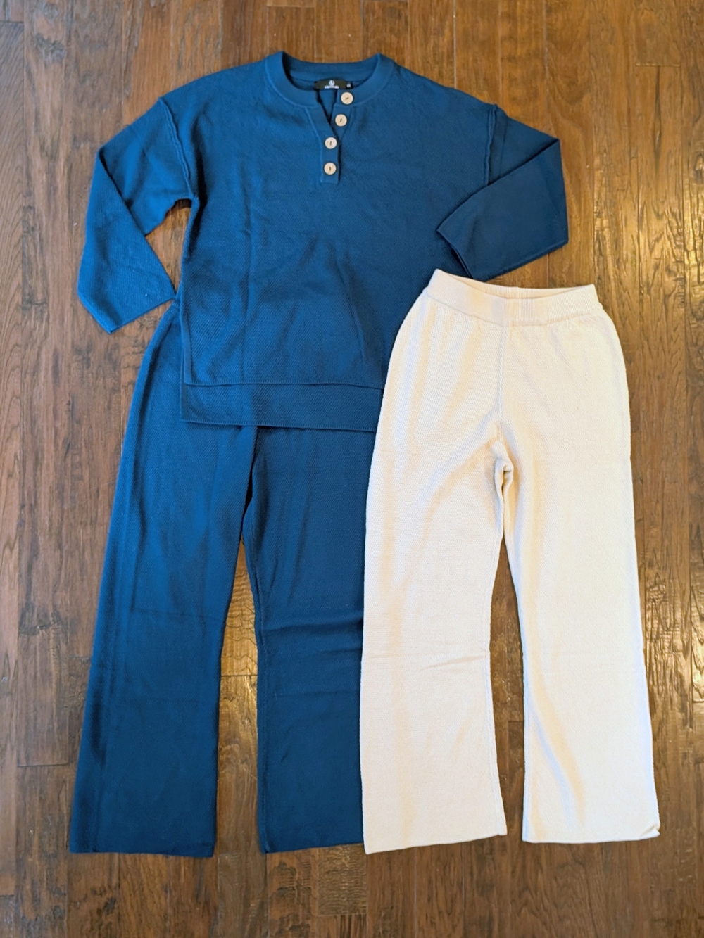 Lillusory Women's 3- Piece Lounge Set Oversized Slouchy Matching Cozy Knit Set